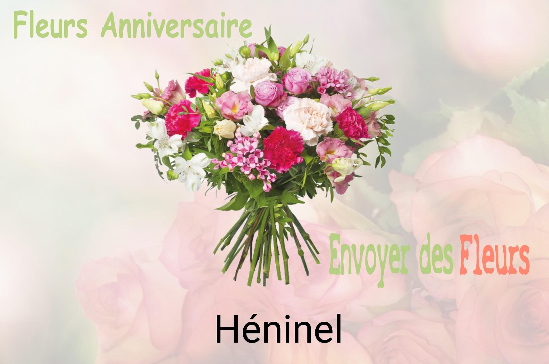 Bouquet de fleurs d’anniversaire livré à Héninel
